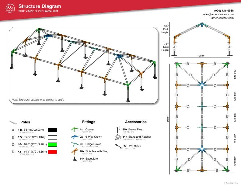 20x50 Frame Tent