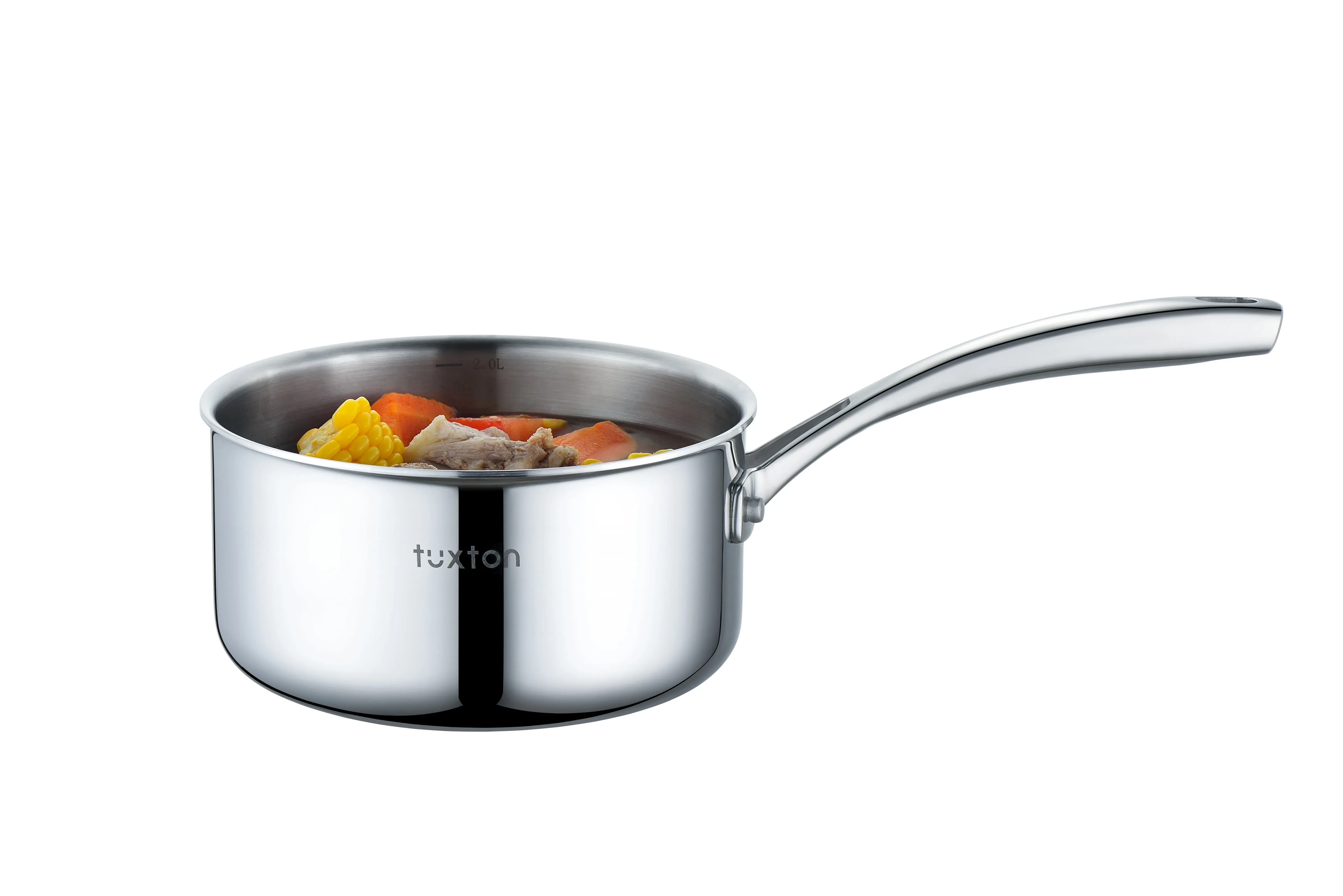 316 Series - 2.4QT Surgical Stainless Steel Triply Saucepan with BONUS GIFT: Silicone Mitt