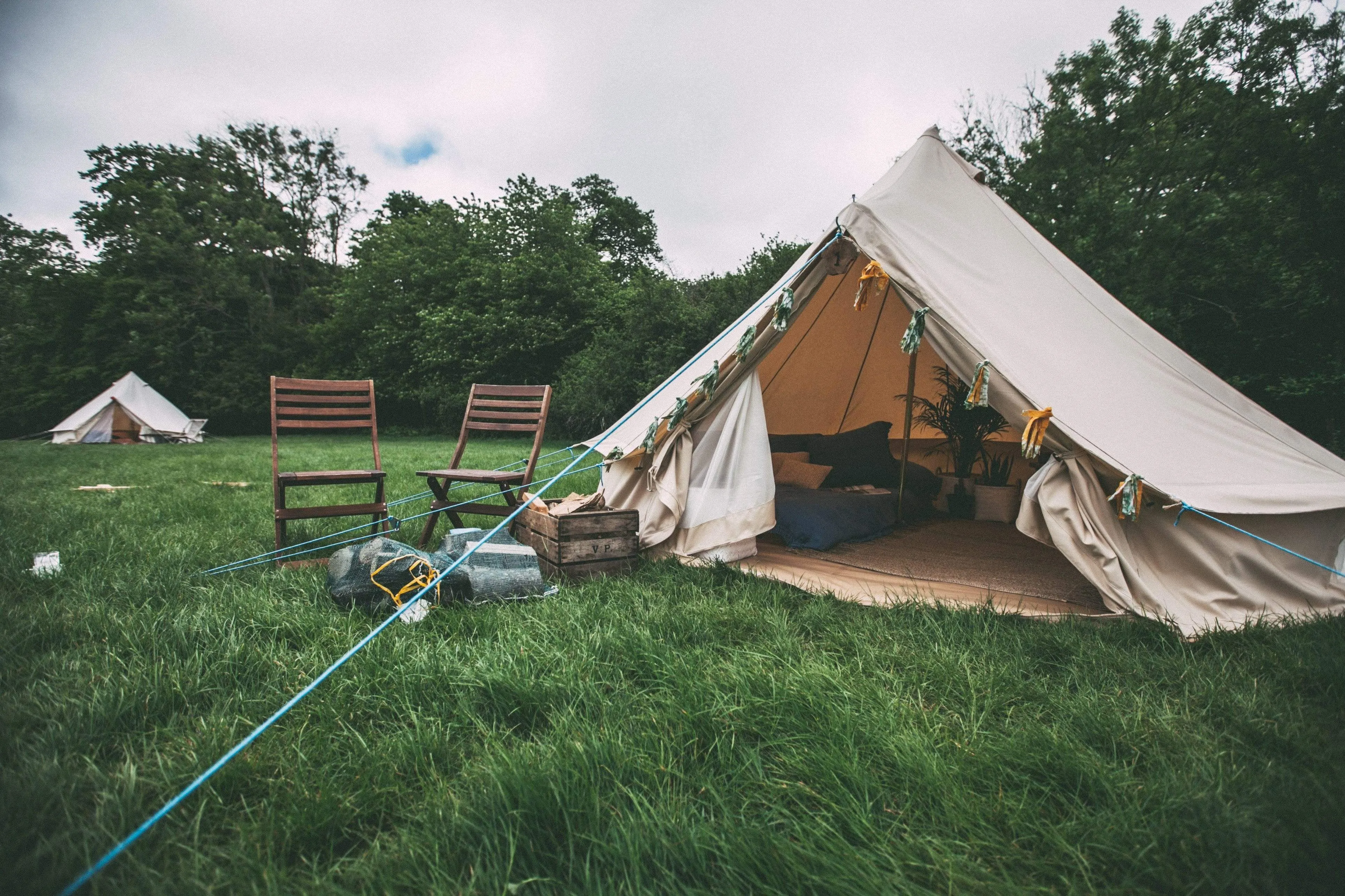 4m Bell Tent 'Pro' 360gsm 100% Proban© Flame Resistant Canvas