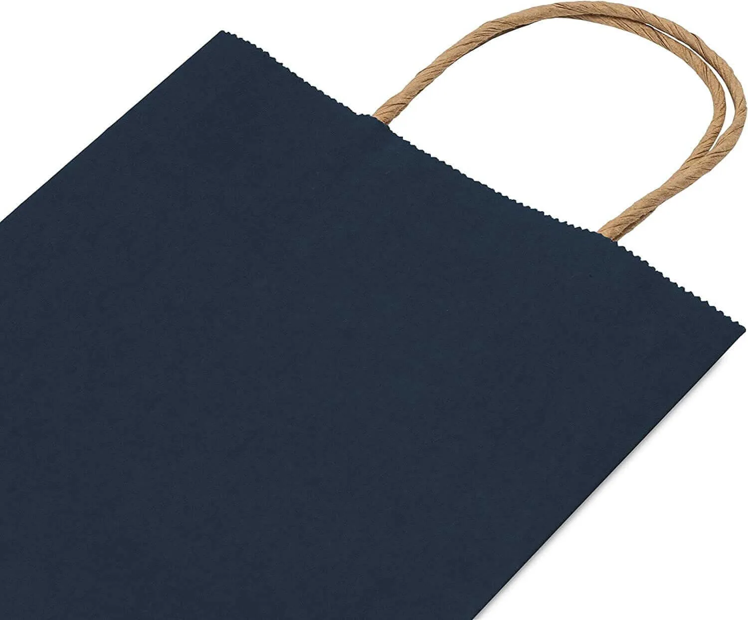 6x3x9 Extra Small Navy Blue Paper Bags with Handles