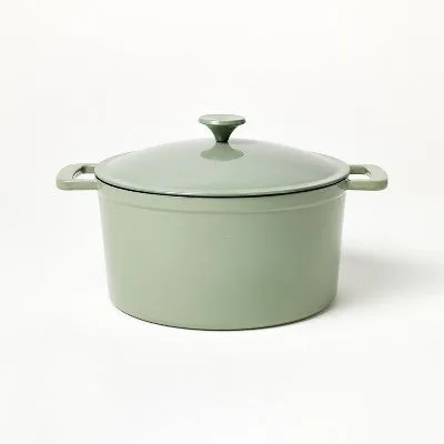 7.5qt Enamel Dutch Oven Sage Green - Figmint