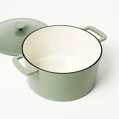 7.5qt Enamel Dutch Oven Sage Green - Figmint