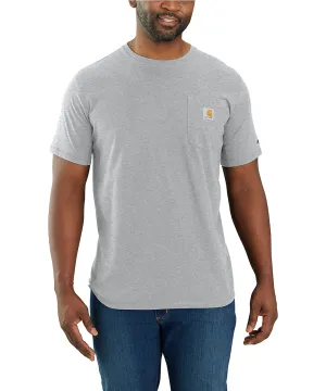 Carhartt Men's Force Short-Sleeve Pocket T-Shirt - Heather Grey