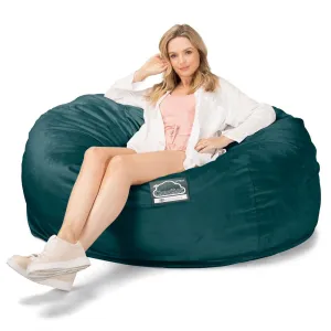 CloudSac 1010 XXL Giant Memory Foam Bean Bag Sofa - Velvet Teal