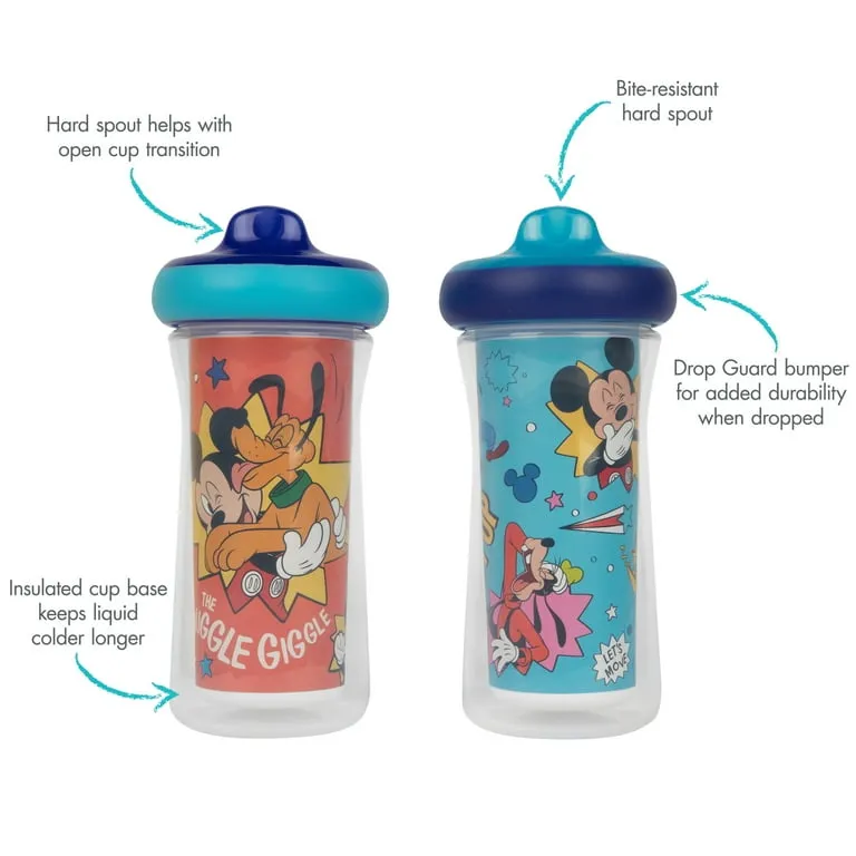 Disney Mickey Mouse Insulated Sippy Cup, 9 Oz – 2 Pack