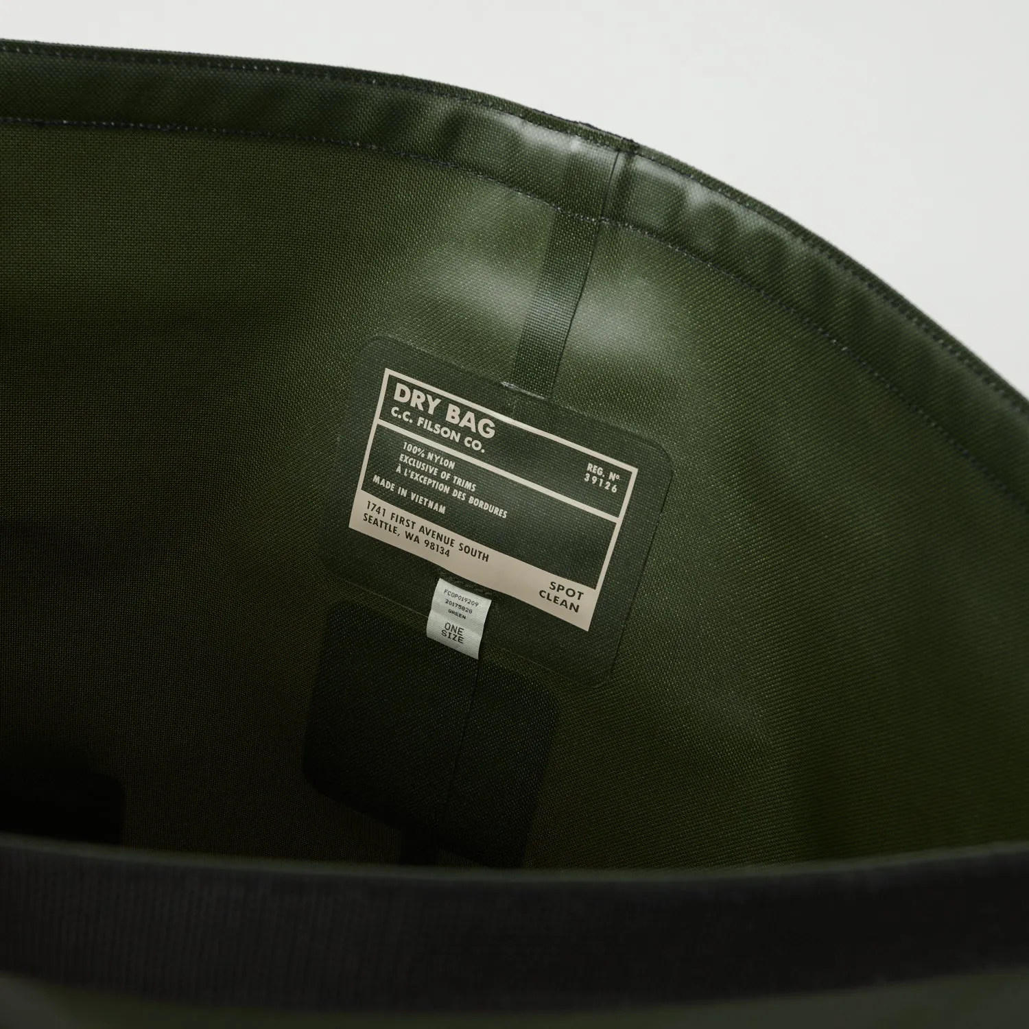 Filson Dry Roll-Top Tote Bag - Green