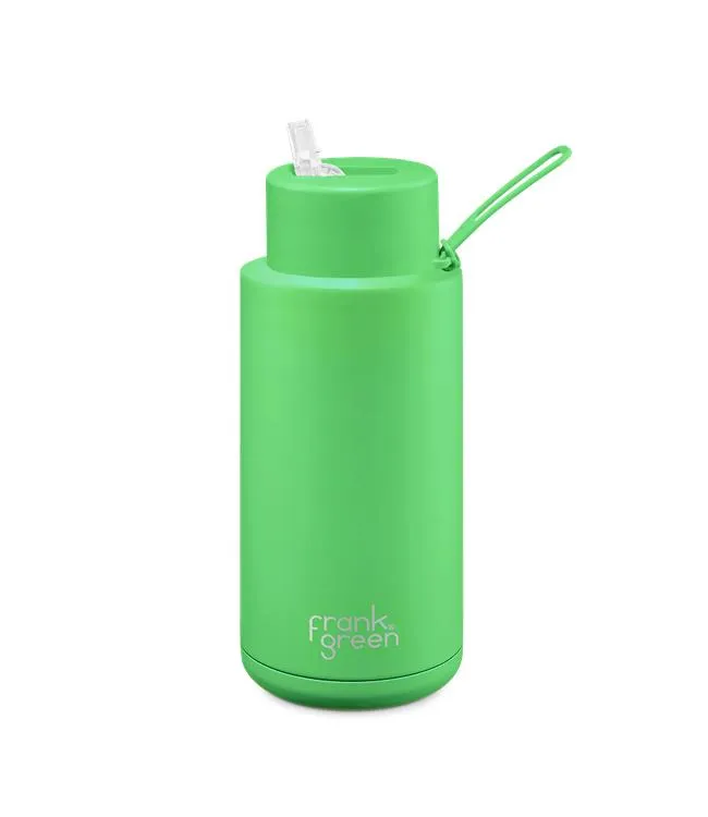 Frank Green 34oz Reusable bottle (Neon Green)