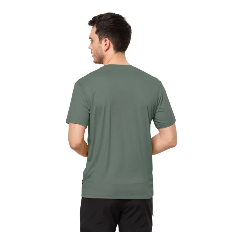 Jack Wolfskin Tech Tee Mens T Shirt - Hedge Green