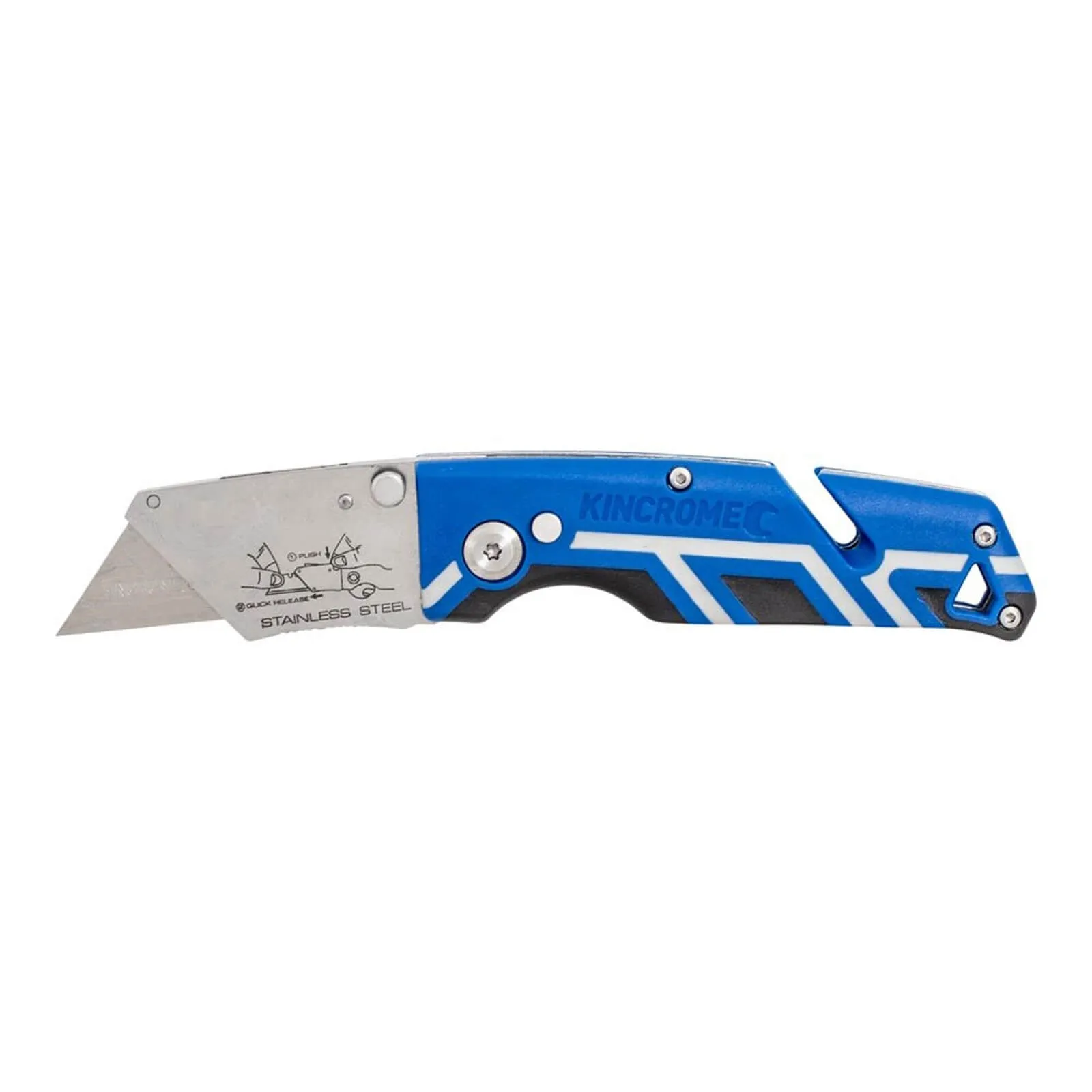 Kincrome Folding Utility Knife with Triple Grip Handle - K6266