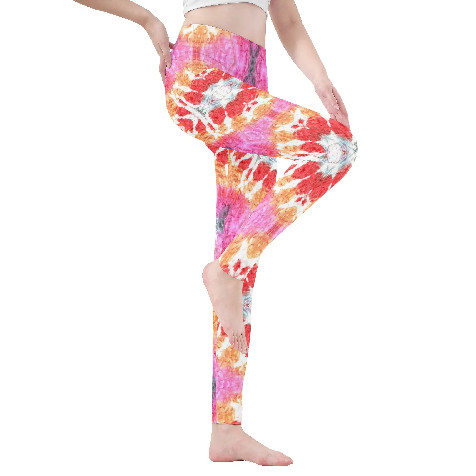 Leggings for Women | Petite to Plus Size | High Waisted | Ankle Length | Tie and Dye | Sagittarius Womens Leggings