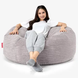 Mammoth Bean Bag Sofa - Cord Silver Grey