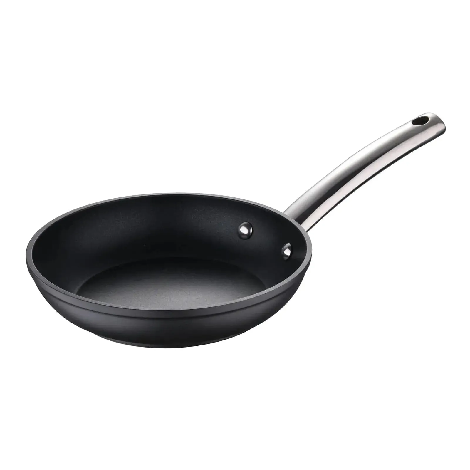 MasterPro Foodies Frying Pan Forged Aluminium Matte Black Silver