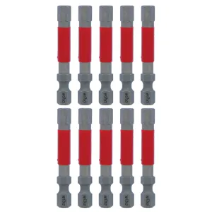 MaxxTor Impact Power Bit Hex 6.0mm x 49mm - 10 Pack