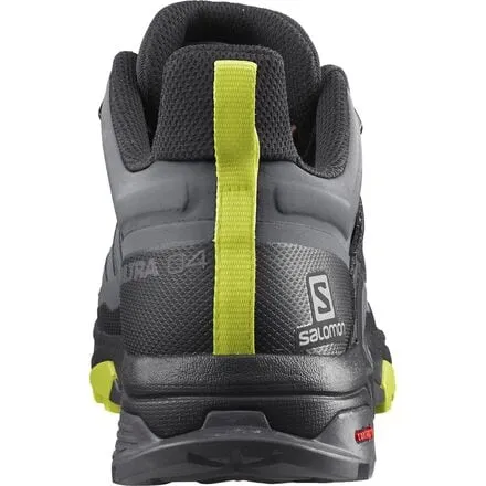 Men's Salomon X Ultra 4 GTX Hiking Shoe, Quiet Shade/Black/Evening Primrose