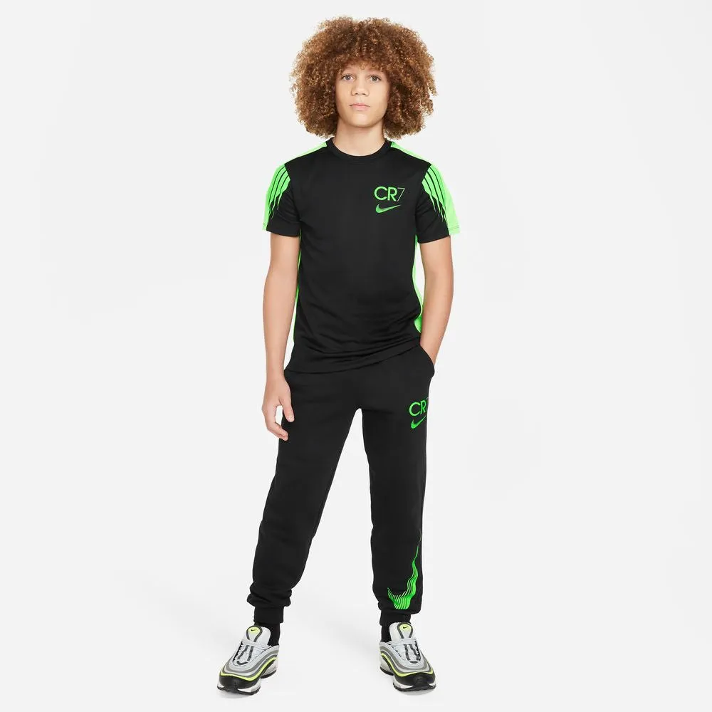 Nike Youth CR7 Dri-FIT Academy 23 Football Top (Black/Green Strike)