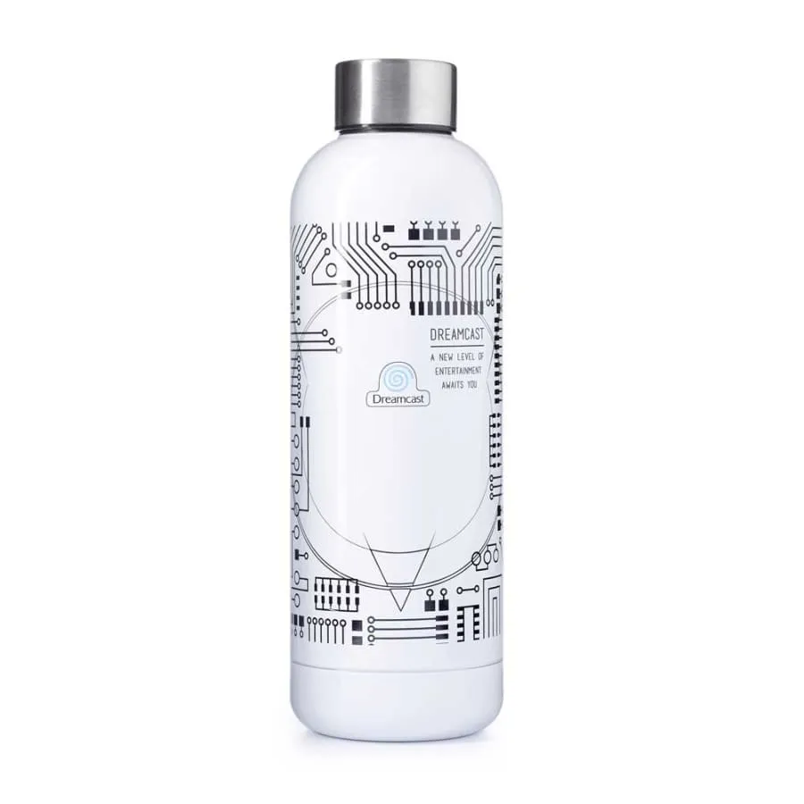 Official Dreamcast White Bowling Pin Style Water Bottle