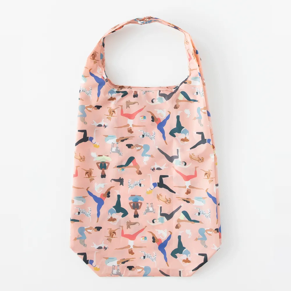 Packable Tote Bag: Yoga Pals