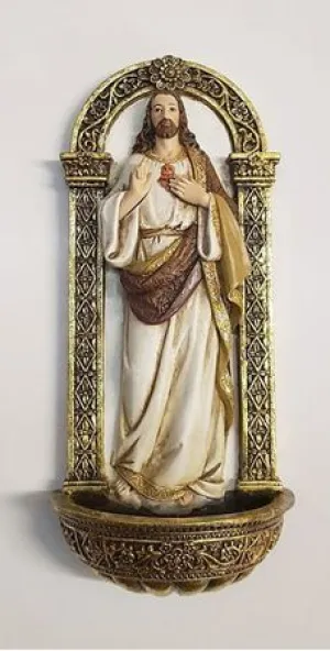 Sacred Heart Holy Water Font