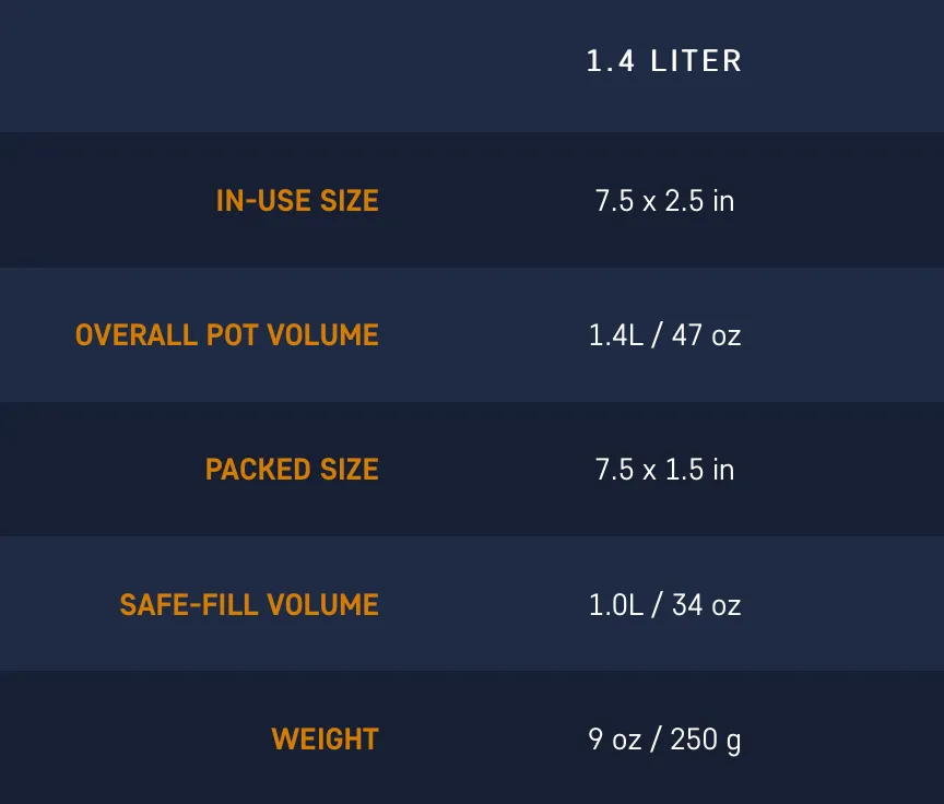 SEA TO SUMMIT X POT 1.4L