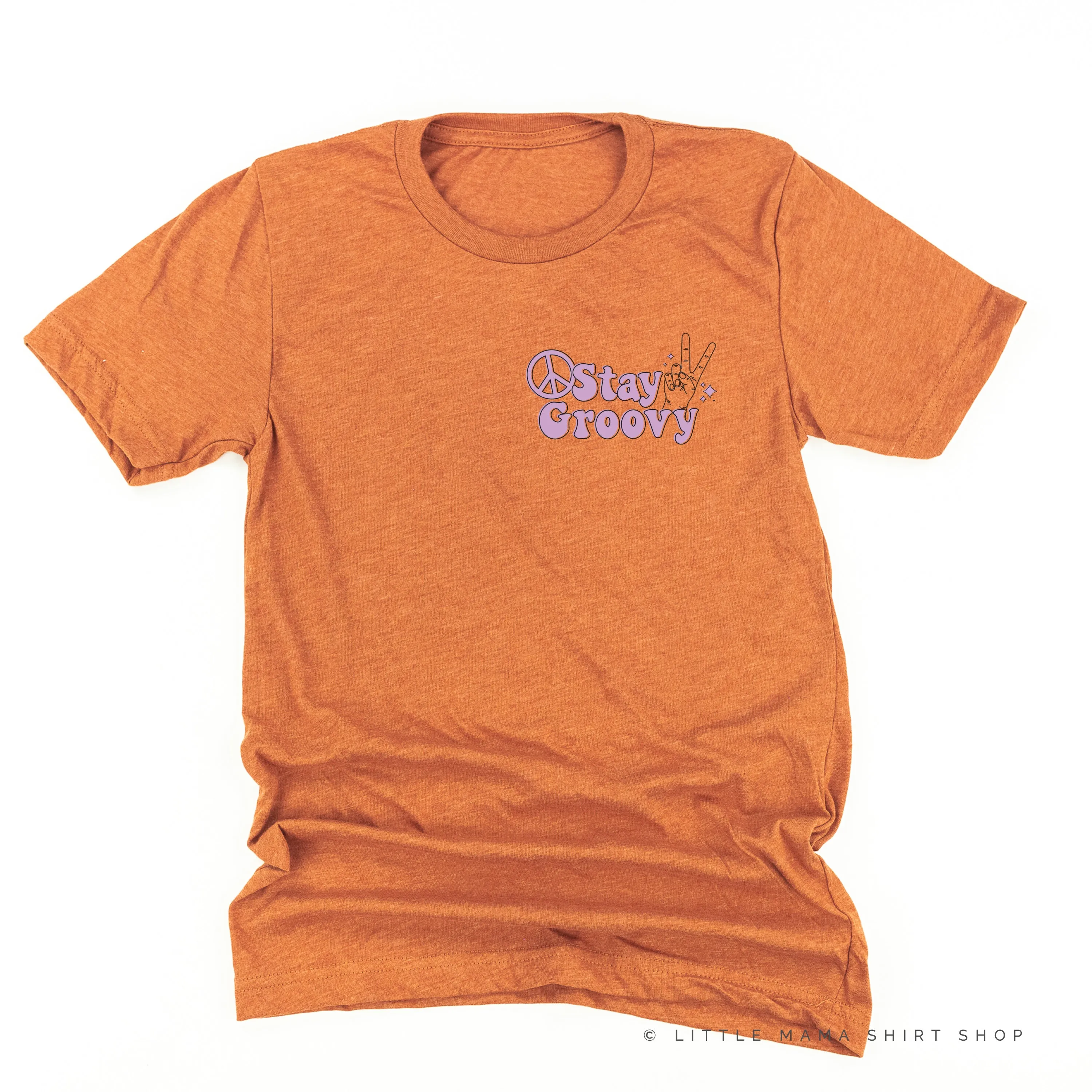 STAY GROOVY - Pocket Size Design - Unisex Tee