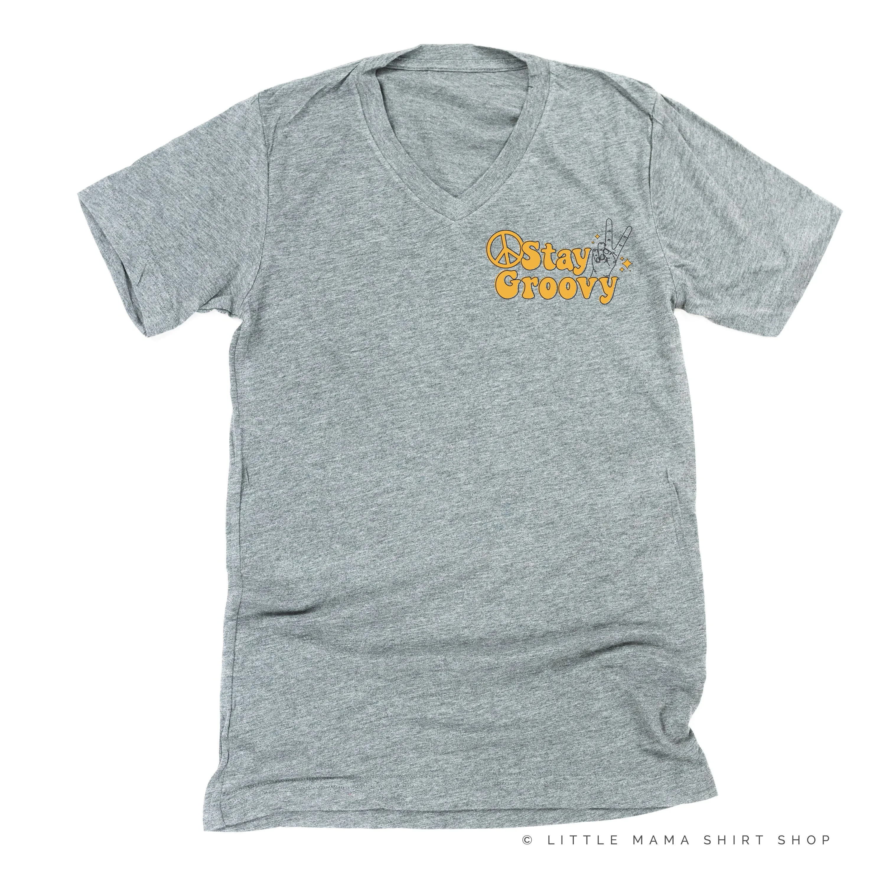 STAY GROOVY - Pocket Size Design - Unisex Tee