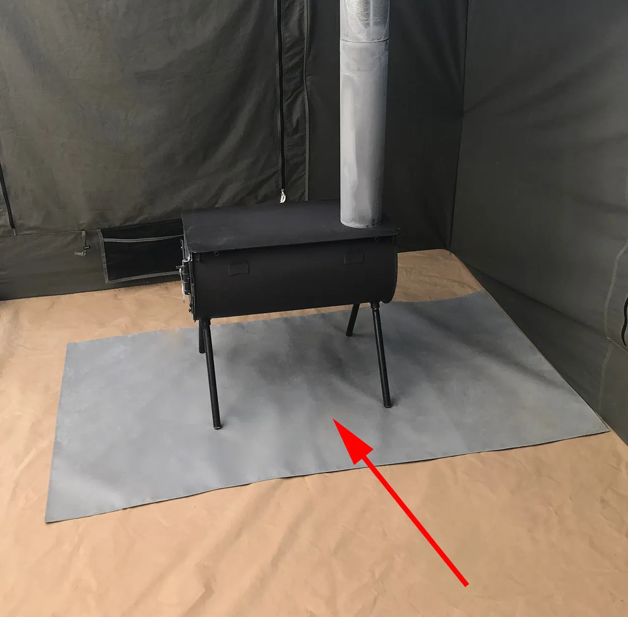 Tent Stove Heat Shield Mat