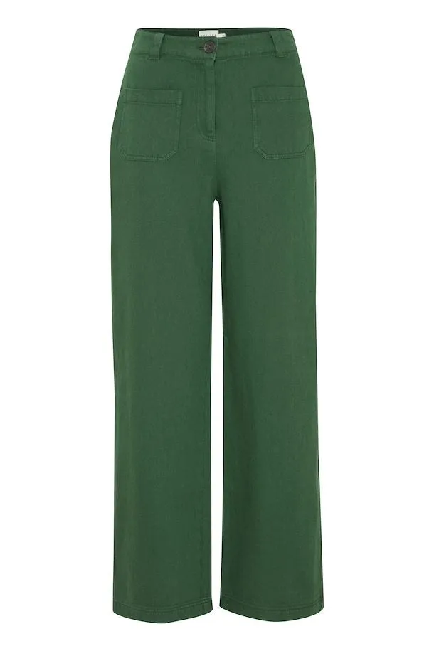 The Kunis Linen Pant - Pineneedle