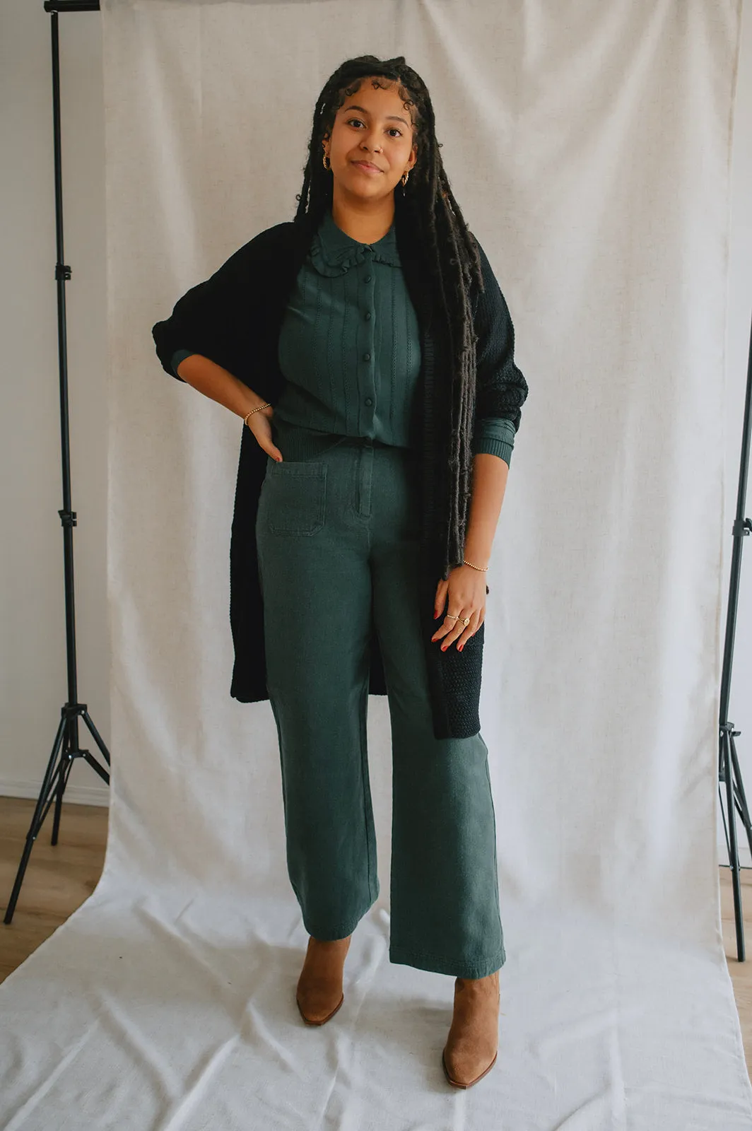 The Kunis Linen Pant - Pineneedle