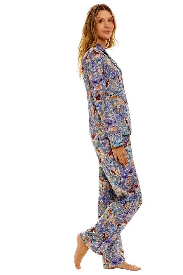 The Lazy Poet - Emma PJ Pant Set - Calypso