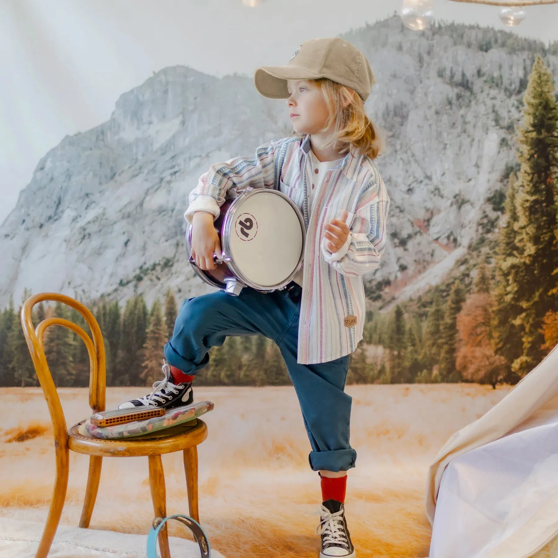 The Wilder Wide Fit Twill Pants - KIDS