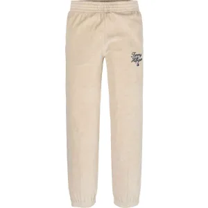 Tommy Hilfiger Heathered Oat Script Velour Pants