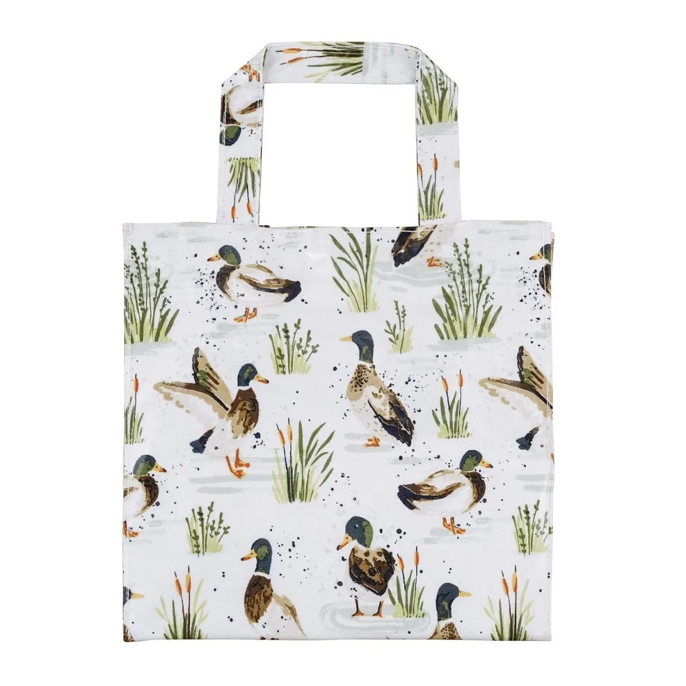 Ulster Weavers Small PVC Shopper Bag in Sage - Farmhouse Ducks