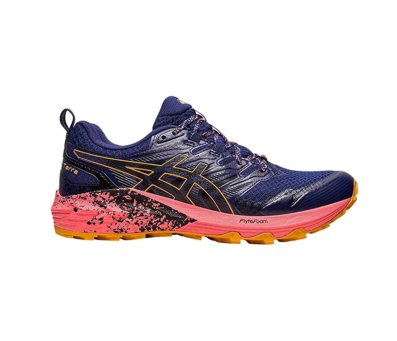 Womens Asics Gel-Trabuco Terra Azul/ Marrom Trail Athletic Running Shoes